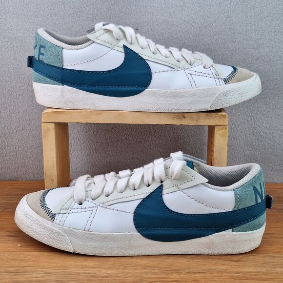 Nike Blazer \'77 Jumbo Low Men\'s 9 Sneakers White Teal Leather DN2158-101 Summit main image 12